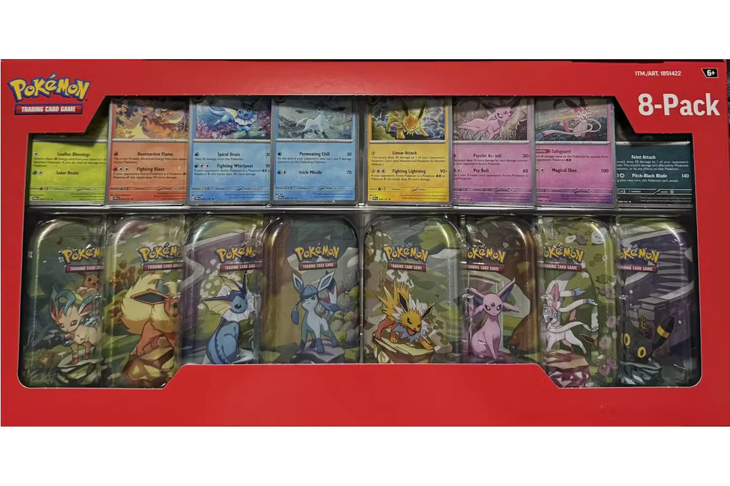 2025 Pokémon Prismatic Evolutions Mini Tins 8-Pack (Costco Exclusive)