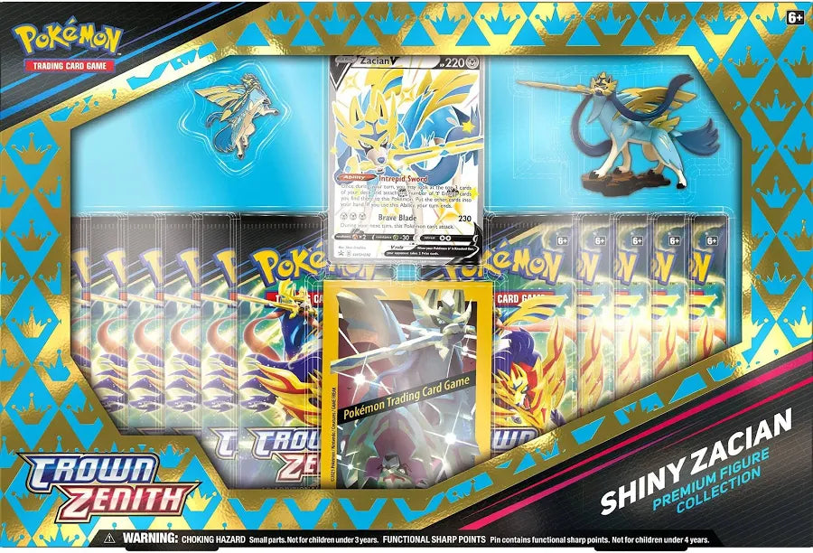 Pokemon: Sword & Shield Crown Zenith Shiny Zacian Premium Figure Collection
