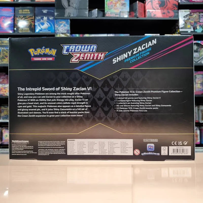 Pokemon: Sword & Shield Crown Zenith Shiny Zacian Premium Figure Collection